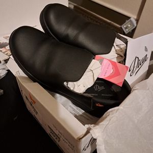 NEW Dian Work shoe antibacterial - Made in Spain Black SZ Mens 7